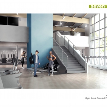 This is a visual produced for the Sugden Sport Centre project, using Revit and Photoshop only.